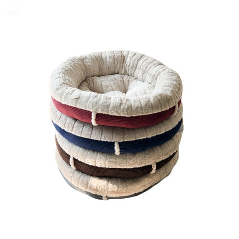 Plush Dog Mat Autumn And Winter Kennel Round Nest Cat