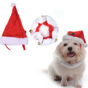 Pet christmas hat bib